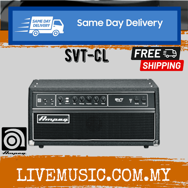 Ampeg SVTCL 300watt Tube Bass Amp Head ( SVT CL / SVTCL ) Shopee