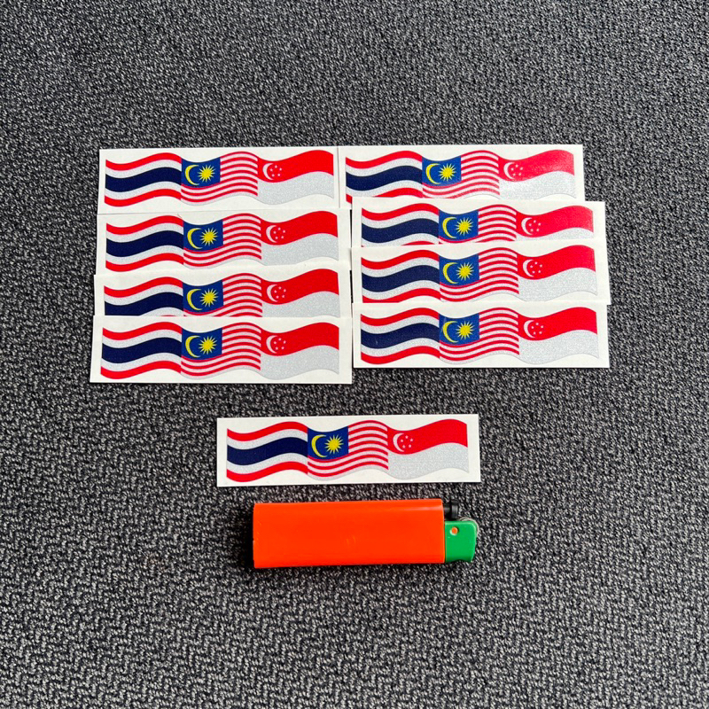 Sticker bendera singapore malaysia thailand (PANTUL CAHAYA) mtsticker ...