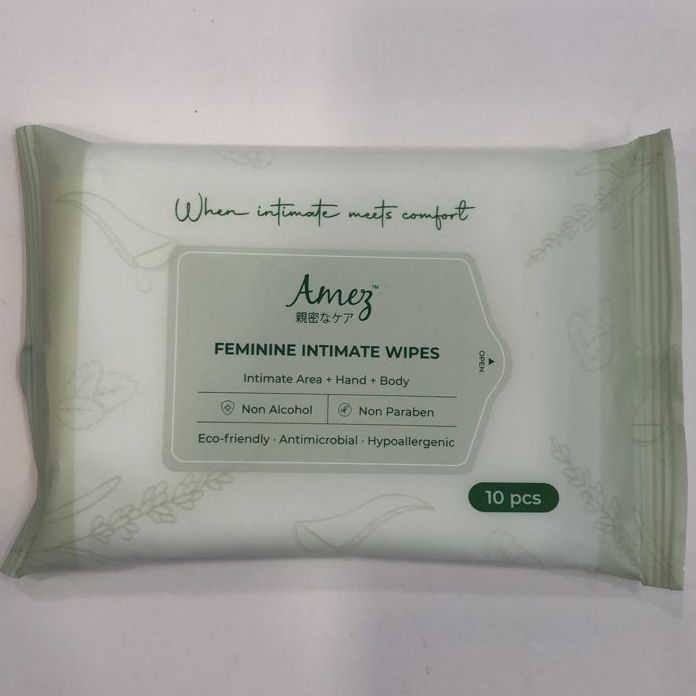 Amez Care Feminine Intimate Gentle Antimicrobial Wipes 10pcs/pack