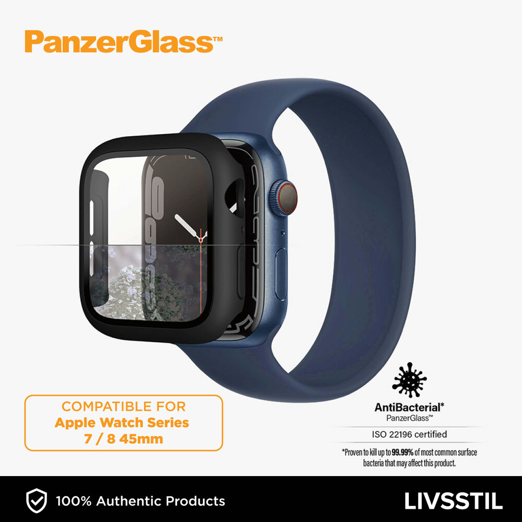 PanzerGlass Screen Protection Full Body Apple Watch Casing Series 9 8 7 45mm Shopee Malaysia