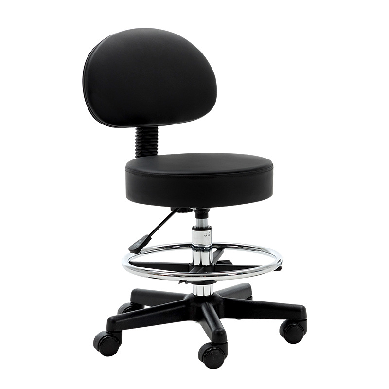 Reception Bar Chair Backrest Lab Assembly Line Round Stool Manicure ...