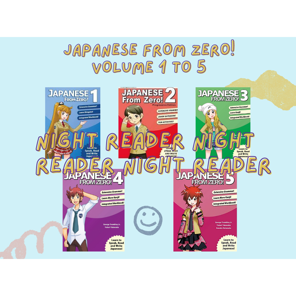 Japanese From Zero! Volume 1 to 5 Collection Education Learning