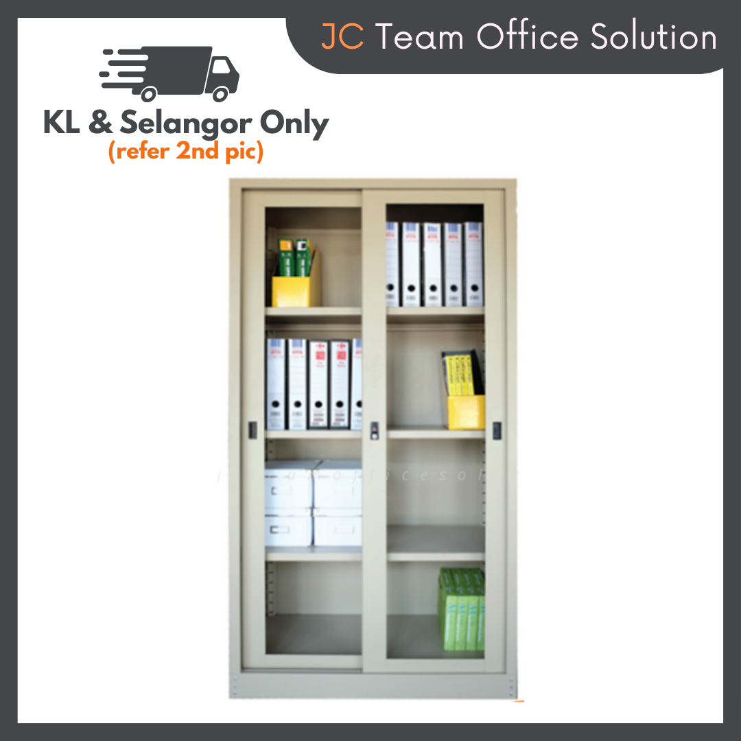 Glass Sliding Door Full Height Cupboard/Office Cabinet/Steel Cabinet ...