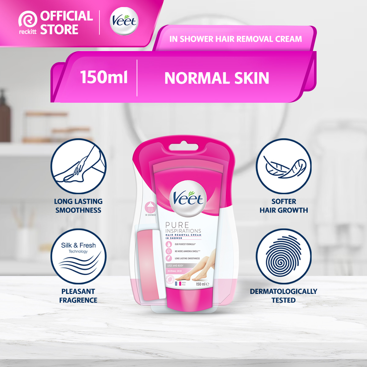 Veet InShower Normal Skin (150ml) Shopee Malaysia