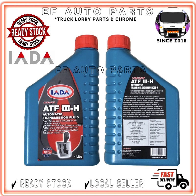 IADA ATF DEXRON III D3 1L AUTOMATIC TRANSMISSION FLUID KANCIL KENARI