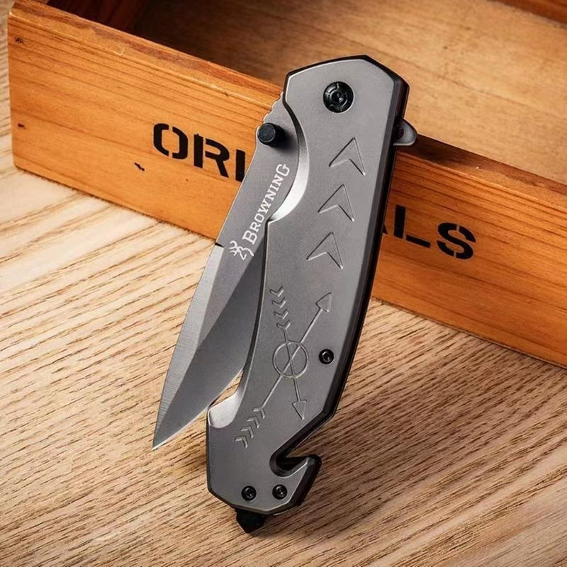 MKR Browning pocket knife stainless steel Shopee Malaysia