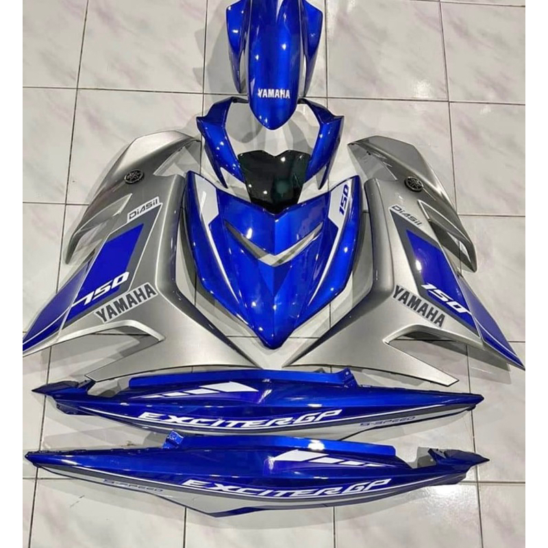 COVERSET EXCITER GP 2015 Y15 V1V2 FREE AMBLEM LOGO YAMAHA Shopee
