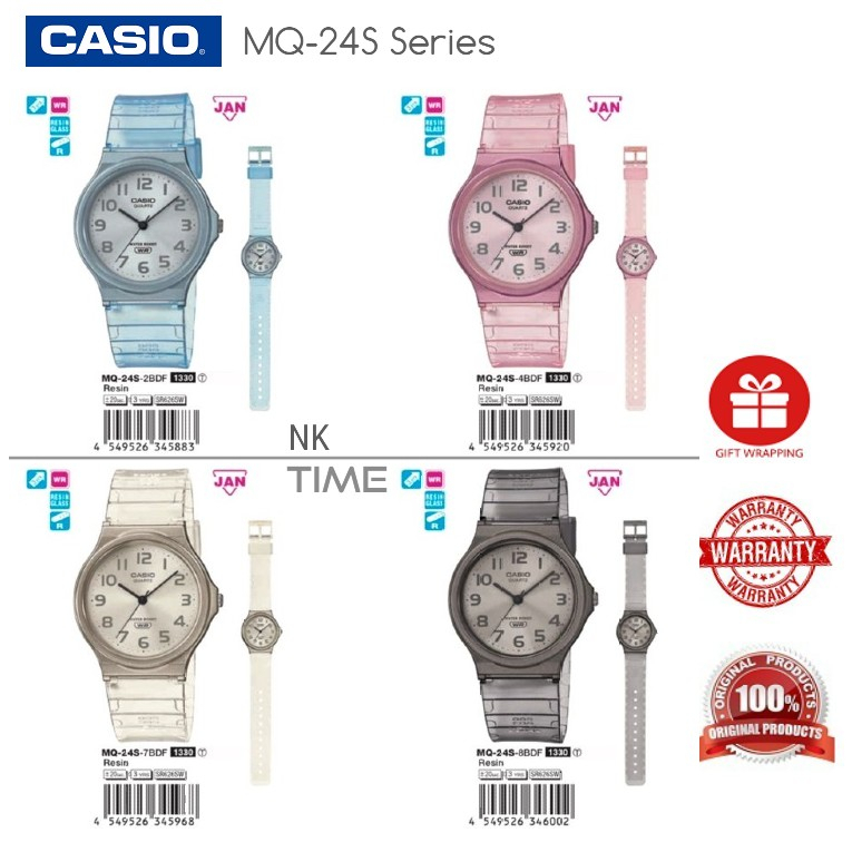 Casio MQ-24S-2B/4B/7B/8B Translucent Analog Watches | Shopee Malaysia