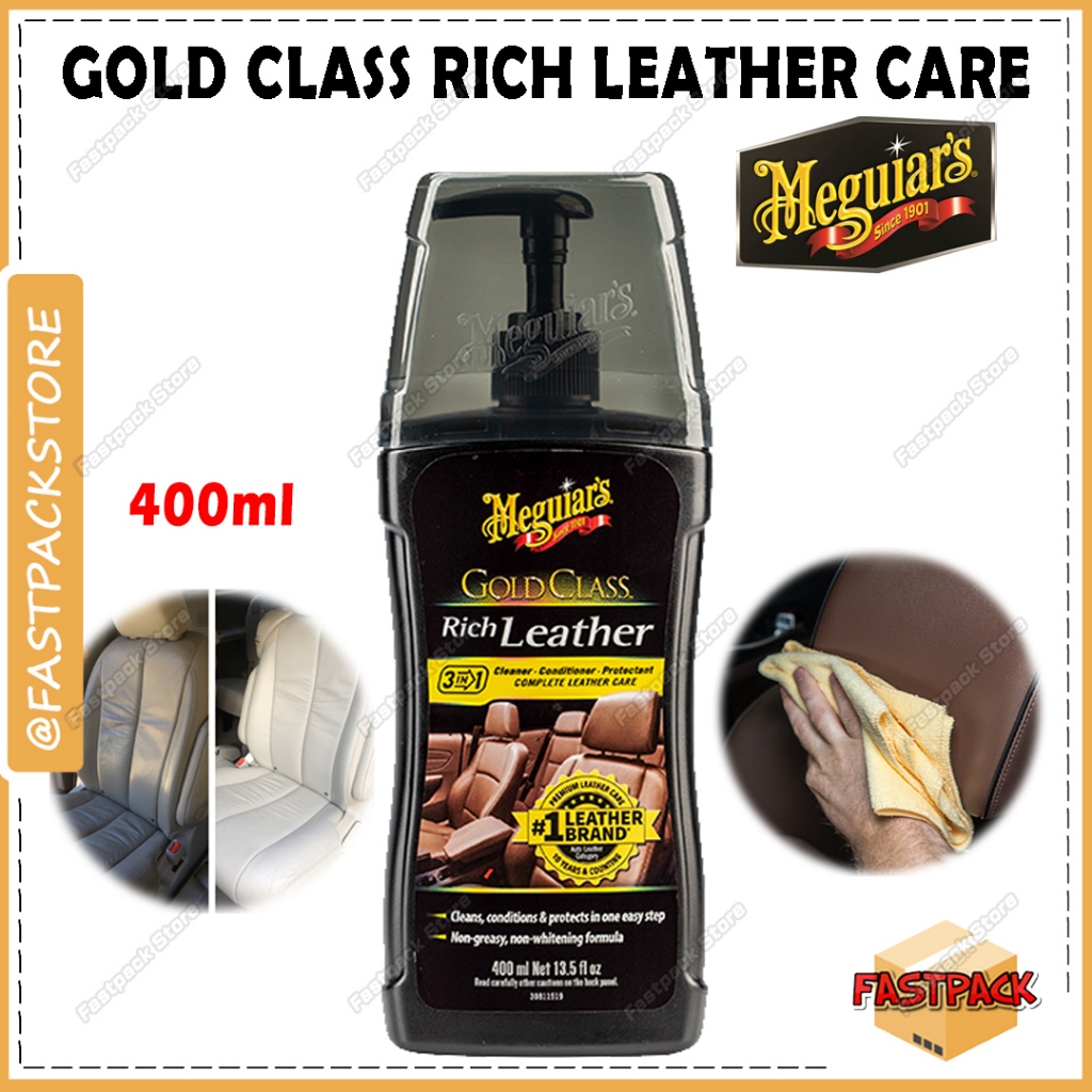 MEGUIAR'S Gold Class Rich Leather Cleaner & Conditioner G17914 Shine