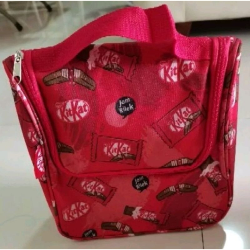 Limited Edition Nestle Kit Kat Travel Bag Pouch Shopee Malaysia