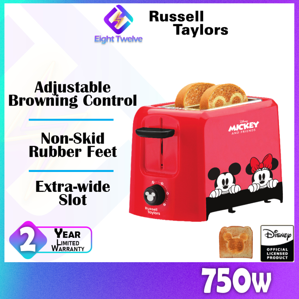 Russell Taylor X Mickey Mouse Bread Toaster D Shopee Malaysia