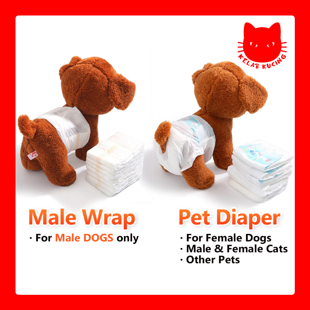 Pet Diaper Male Dog Wrap Dog Diaper Cat Diaper Pet Diaper Shopee Malaysia