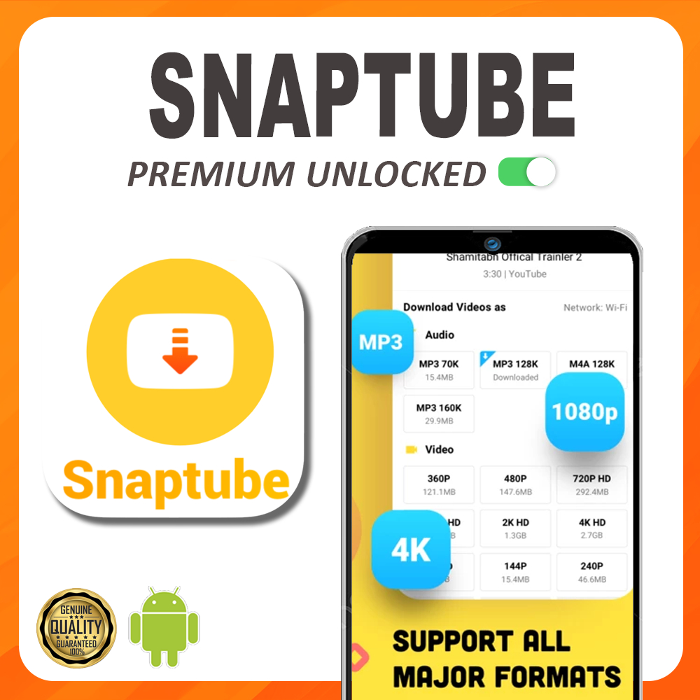 SNAPTUBE📱[ LIFETIME PREMIUM]📱[NO VIRUS]📱[100 WORKING] Shopee Malaysia