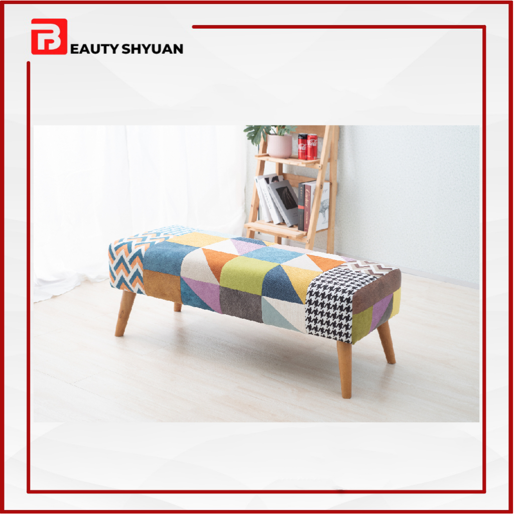RAINBOW Long Bench Chair Stool Ottoman Bench Stool Chair Foot Stool
