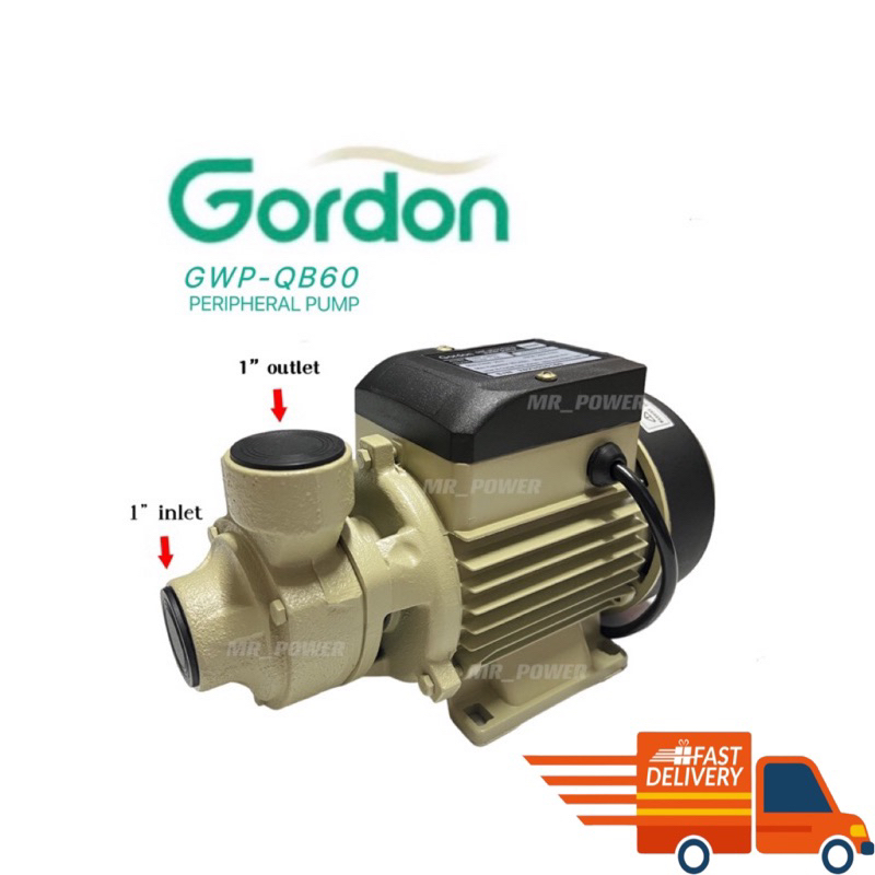 GORDON GWPQB60 Peripheral pump 370W 0.5HP pump air /pump manual /pump