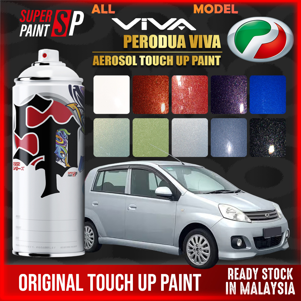 PERODUA VIVA 】 Touch Up Paint All Colors 🚗 Aikka Aerosol Spray 370ml ...