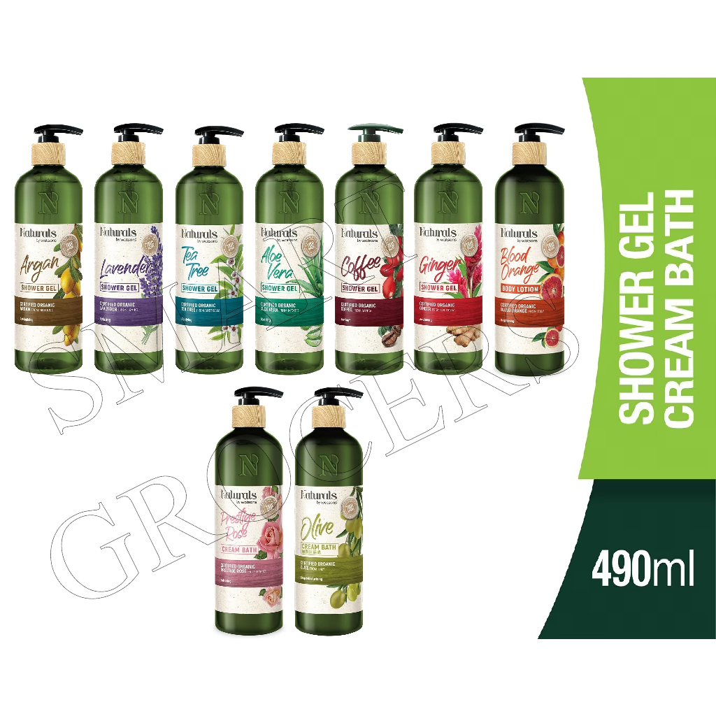 NATURALS BY WATSONS Shower Gel / Cream Bath 490ml (NEW Stock) Shopee Malaysia