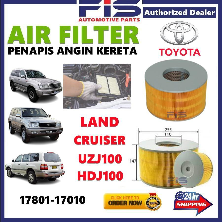 FIS Air Filter Toyota Land Cruiser HDJ100 UDJ100 A1403 1780117020