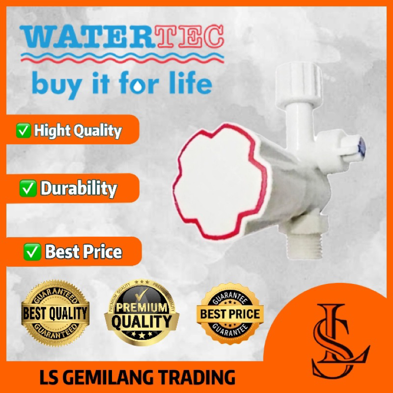 LS GEMILANG WATERTEC VALVE StopCock with Filter Water Heater Valve