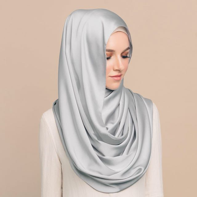 shawl satin plain
