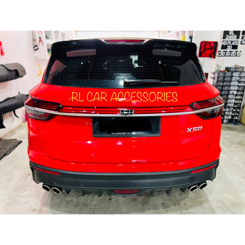 Proton x50 geely rear boot trunk tailgate tail gate led lamp garnish ...