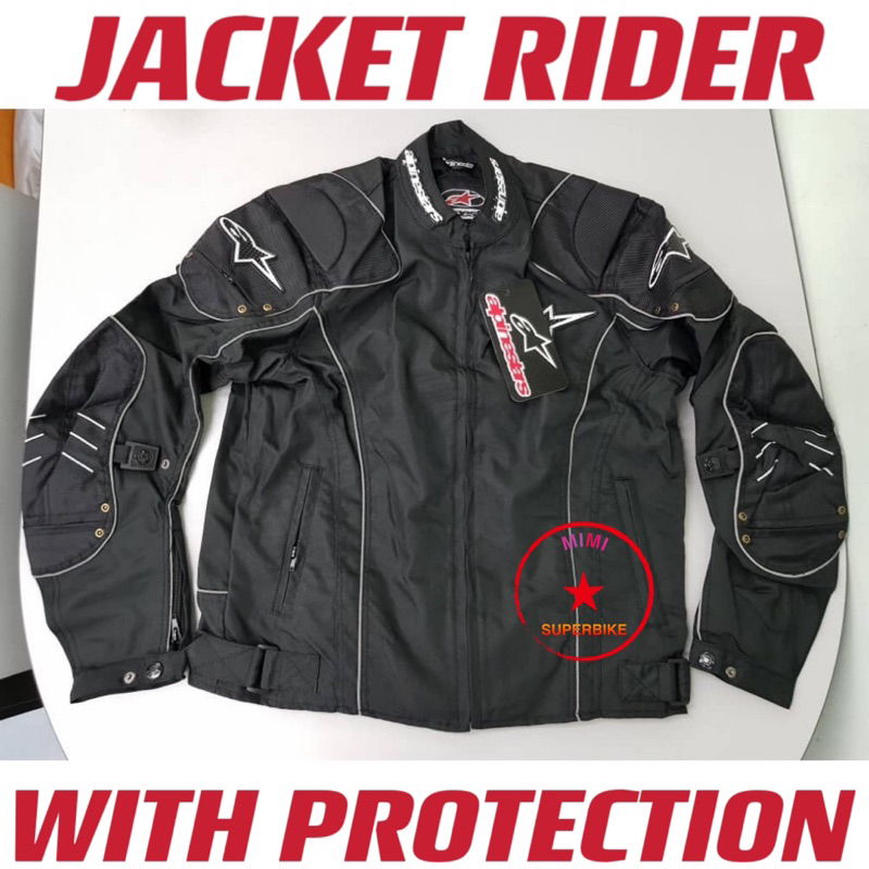 JACKET RIDING CONVOY TOURING WITH PADDING ARM BODY BACK PROTECTION ...
