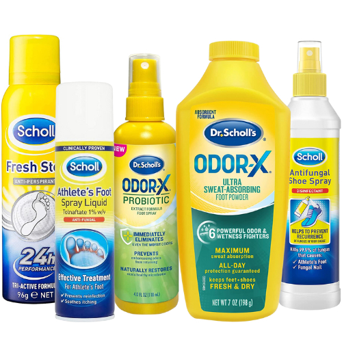 Dr. Scholl's Probiotic Foot Spray Eliminates Odors Shoe Antiperspirant