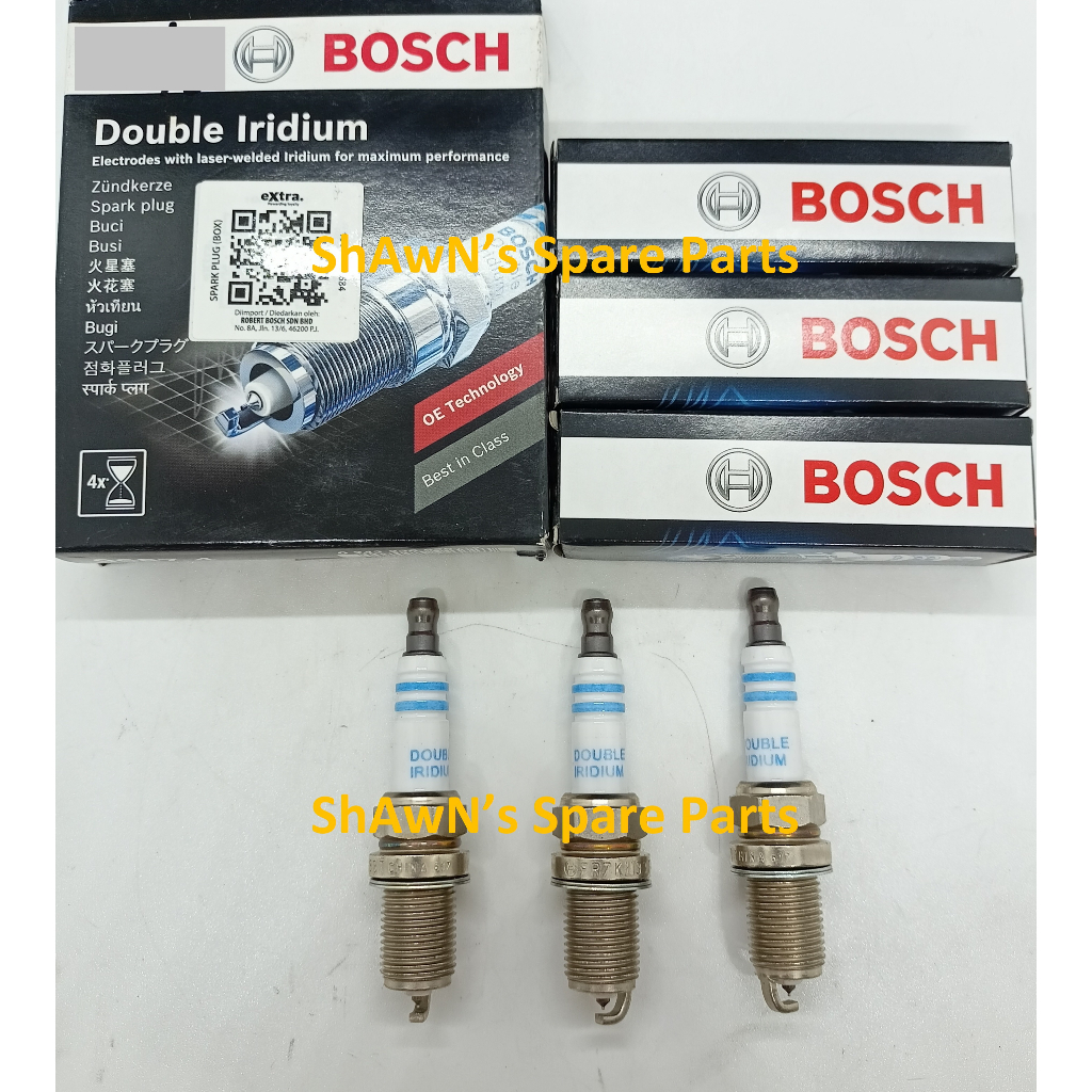 Lot de 4 bougies d'alluage Bosch Iridiu FR6HI332