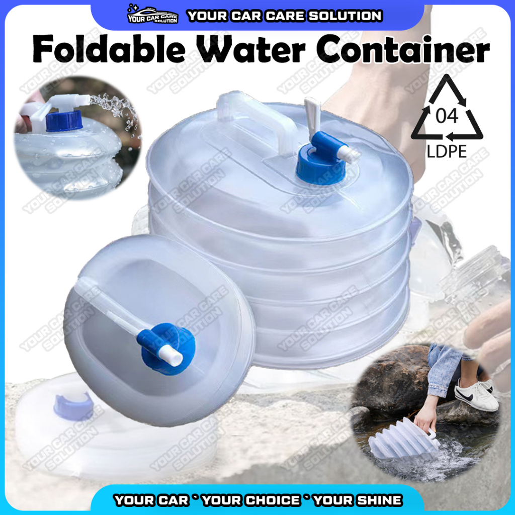 Foldable Water Container Outdoor Camping Collapsible Water Bucket DIY