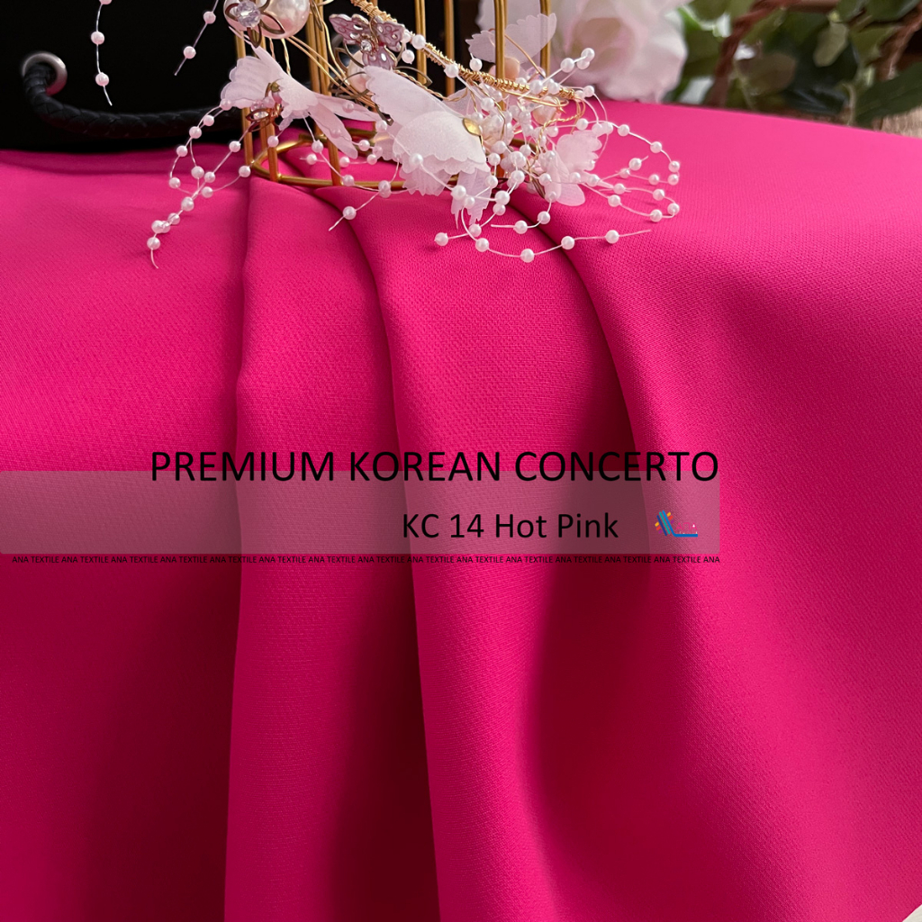 0.5m Premium Korean Concerto Ironless Kain Pasang Terkini Bidang 58 Ana ...