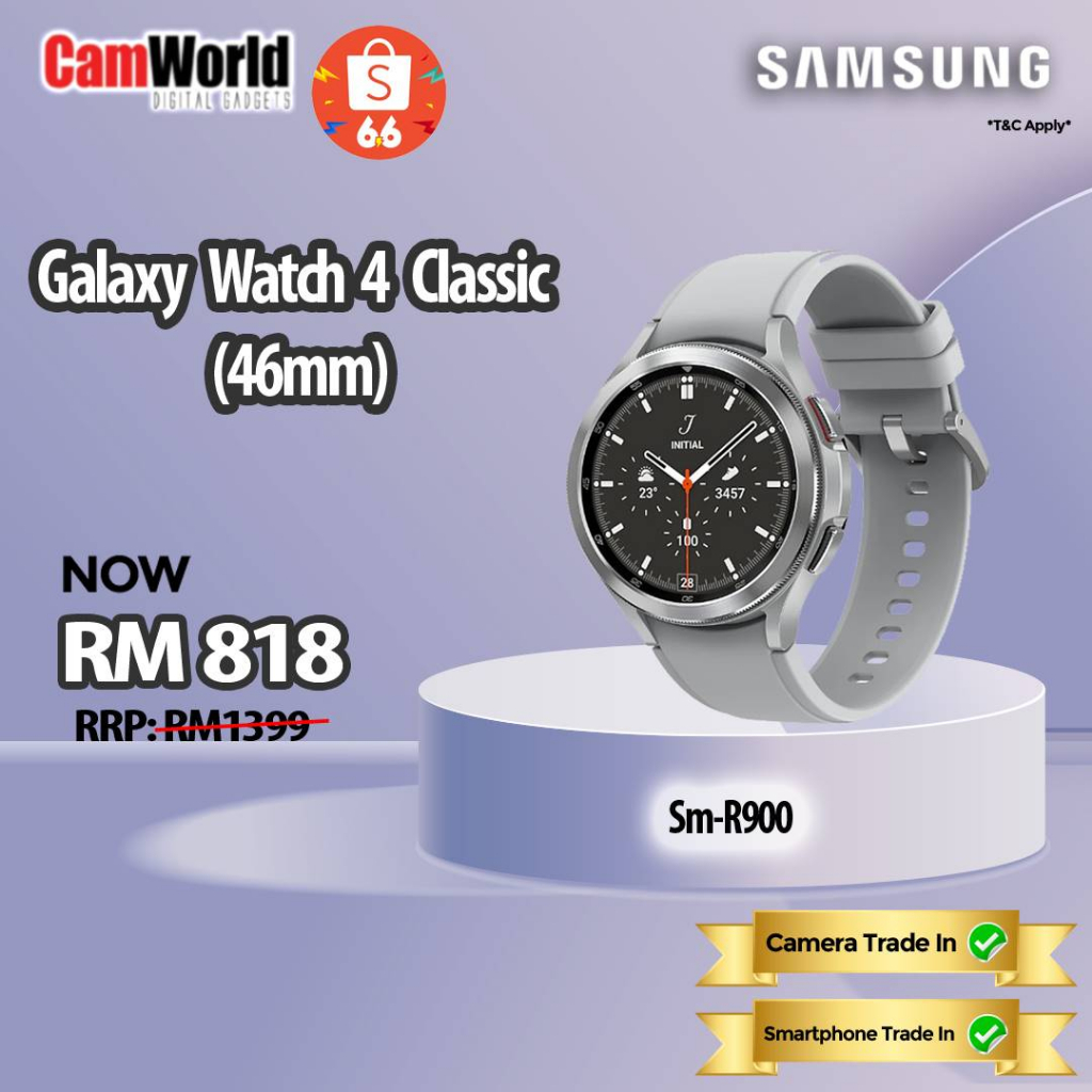 Samsung Galaxy Watch 4 Classic Bluetooth 46mm (R890) Malaysia