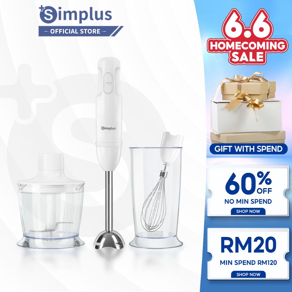 Simplus 3 In 1 Multifunction Blender Food Processor Egg Beater Meat ...