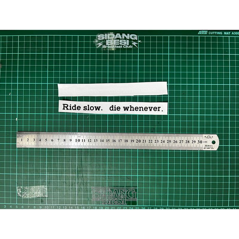 Ride Slow Die Whenever decals sticker Shopee Malaysia