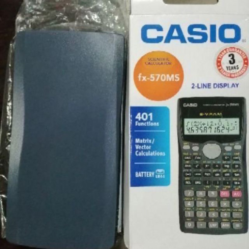 Casio FX 570 MS scientific Calculetor school And office | Shopee Malaysia
