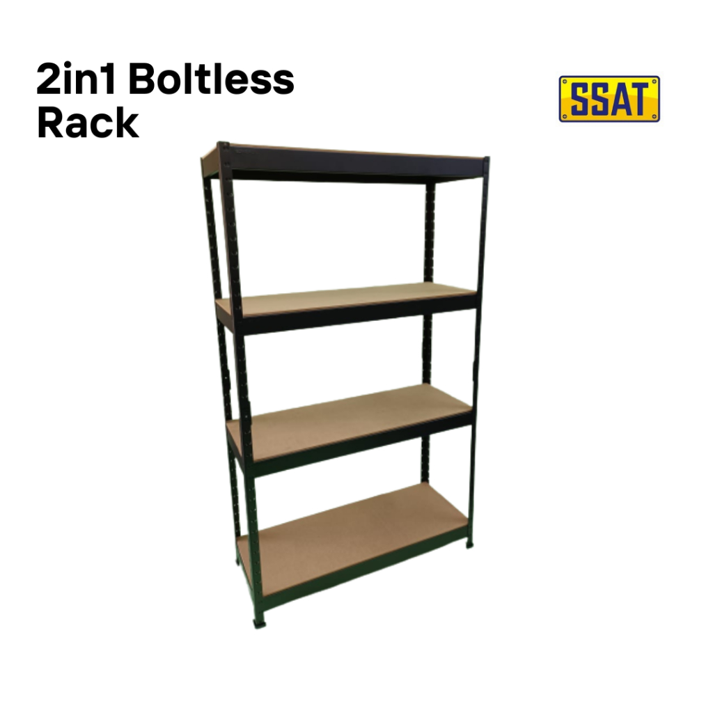 Adjustable 4 Tier Metal Boltless Rack Home kitchen Store Storage Rack ...