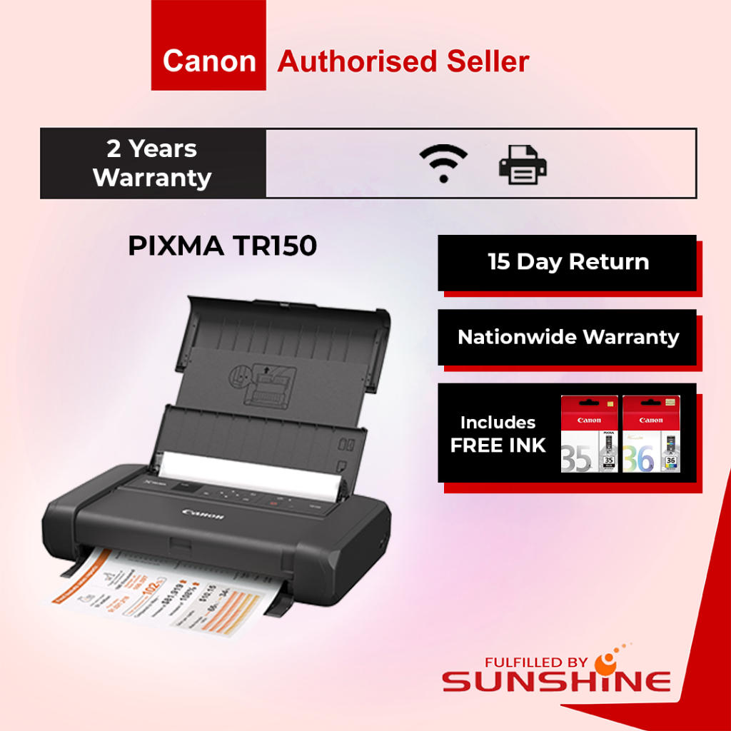 Pixma Tr150 With Removable Battery Wireless Mobile Printer With Removable Battery And Usb 7722