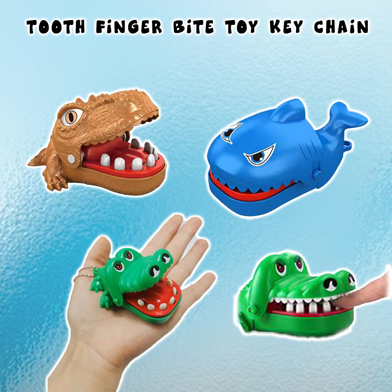 Funny Crocodile Dentist Dinosaur Shark Animal Tooth Finger Mouth Bite