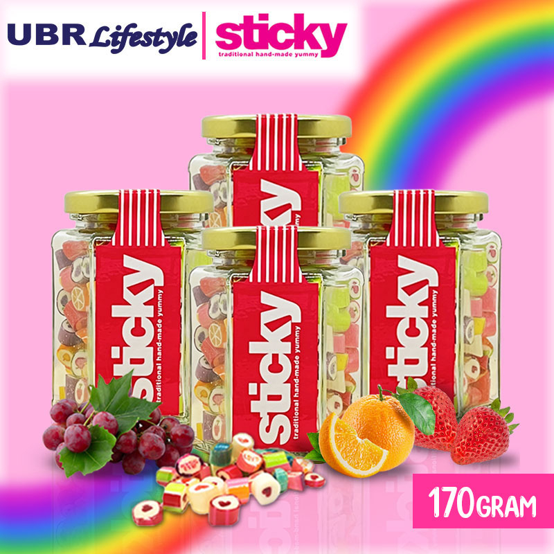 Fg 🎁 Sticky Candy Mix Rock 170gm Gula Gula Viral Handmade Candy Snack Candies Surprise 7608