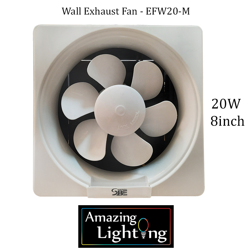 SBE Wall Exhaust Fan 20W 8inch household Exhaust Fan WALL MOUNT