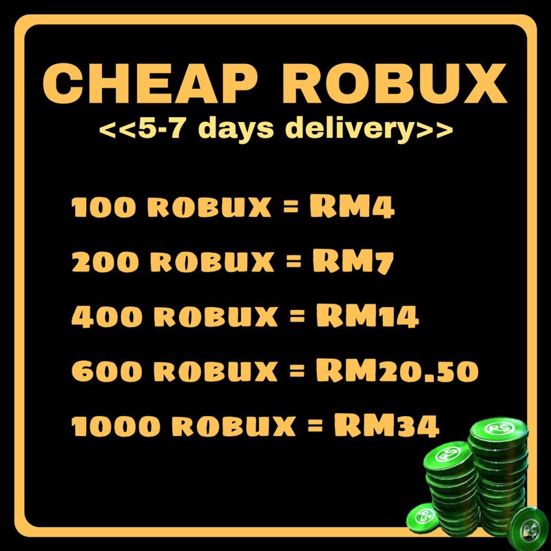 ⭐️Cheap Robux Roblox Game Top Up 5 days Pending Fast Delivery