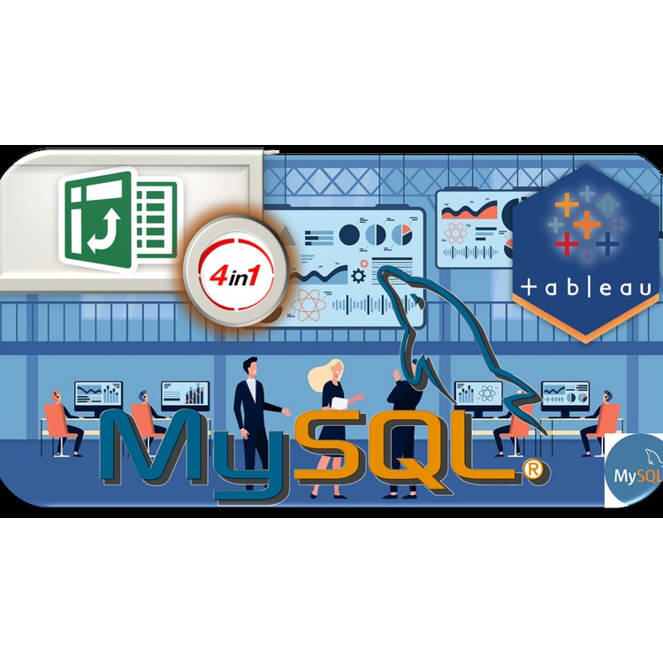 🔥COURSE🔥[Udemy] My SQL, Excel Pivots & Charts, Tableau (4 in 1 ...