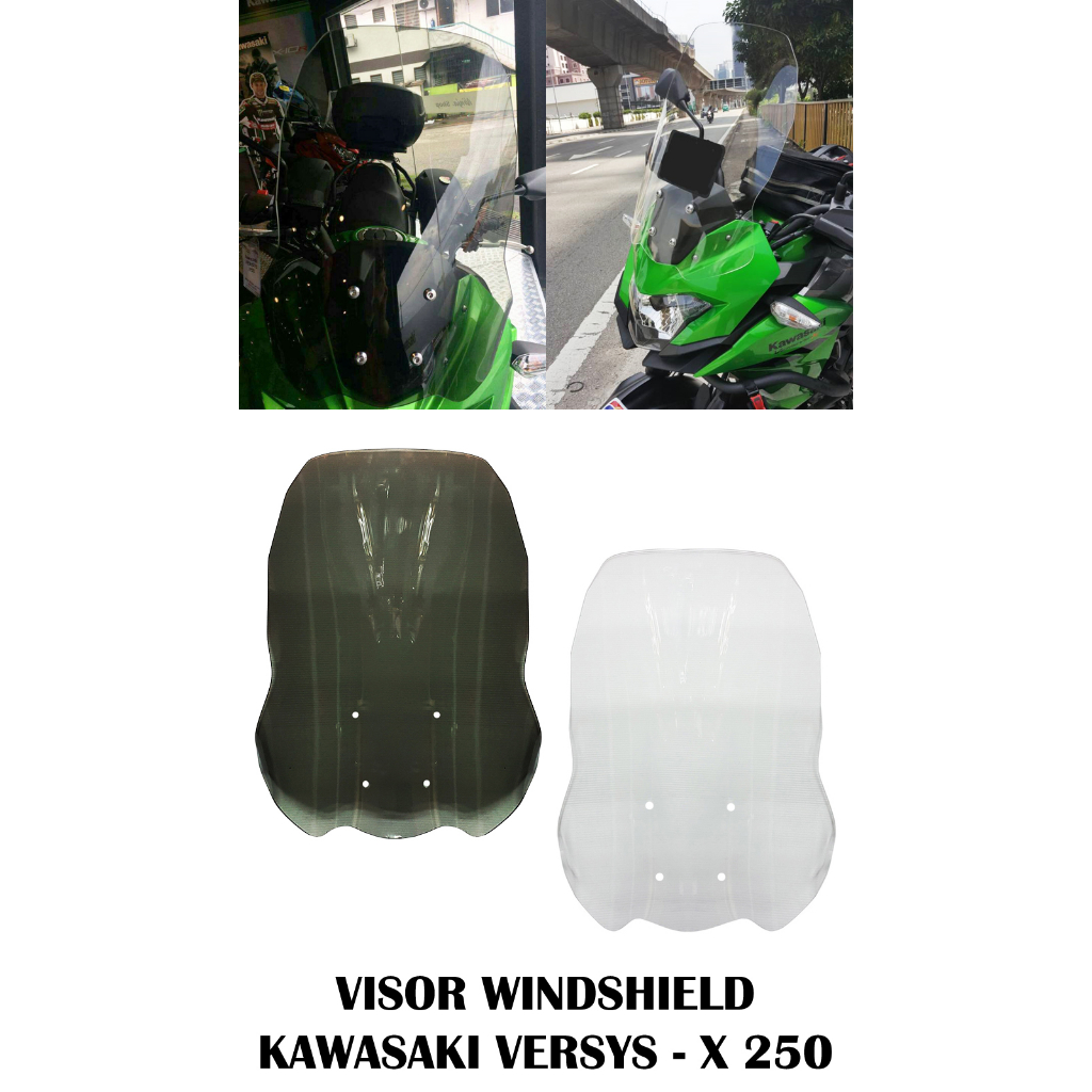 Windshield Windscreen Visor for Kawasaki Versys X 250 Shopee Malaysia
