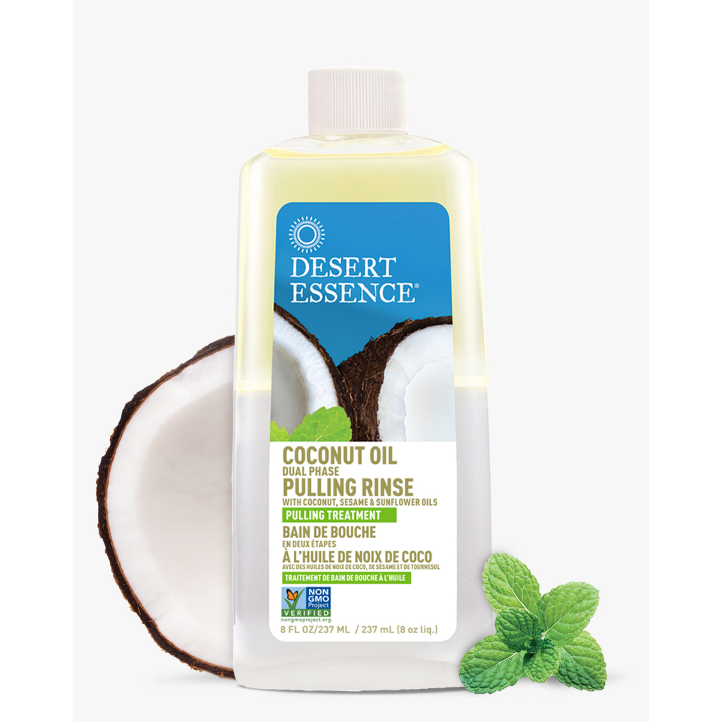 Desert Essence COCONUT OIL Dual Phase Pulling Mouth Rinse 237ml
