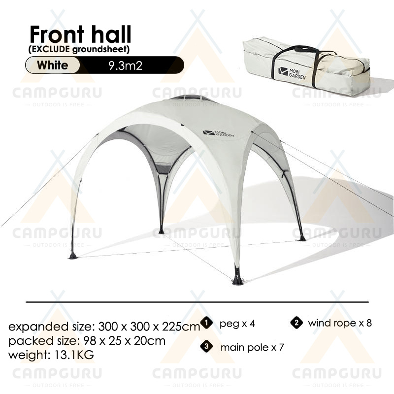 Mobi Garden Front Hall Back Room Backyard Family Tent Portable 4-6 ...