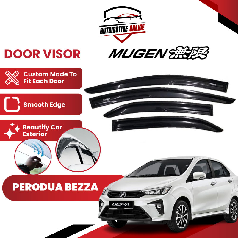 Perodua Bezza 2016-Present (4pcs/set) Door Visor Mugen Style Air Press ...