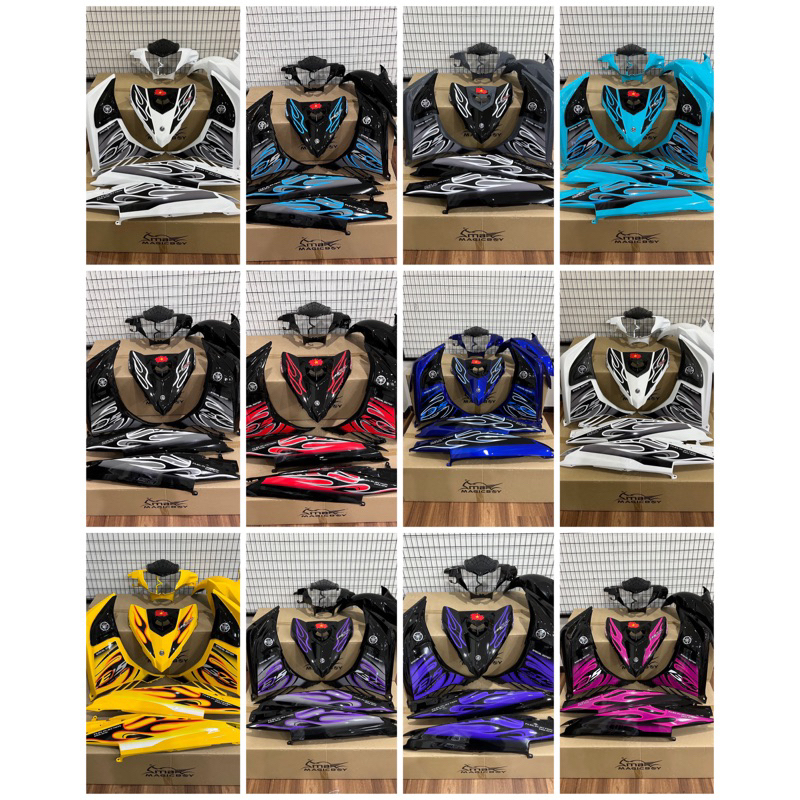 JL Magic Boy LC135 V2 V4 V5 V6 V7 Cover Set Api Tribal Api Vietnam ...