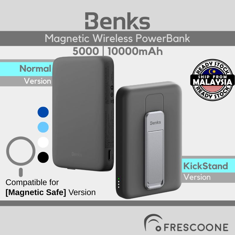  BENKS Magnetic Wireless Power Bank Compatible with