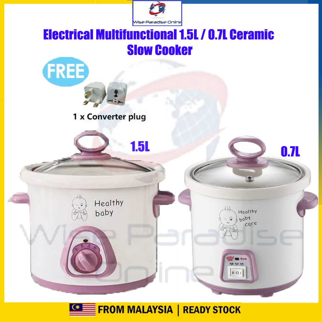 Baby food Electrical Multifunctional 1.5L / 0.7L Ceramic Saucepan
