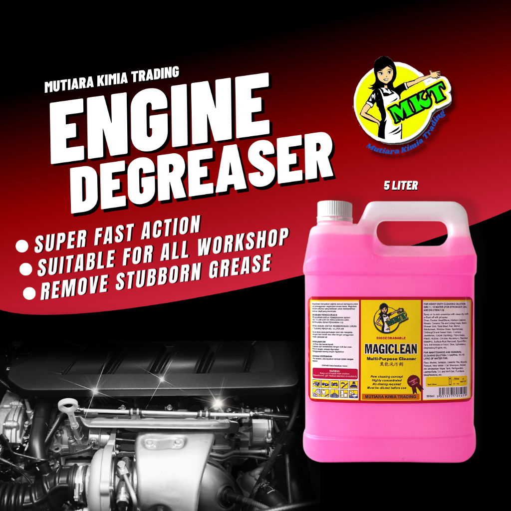 5L Engine Degreaser chemical car wash alkaline degreaser chemical engine chain cleaner Shopee