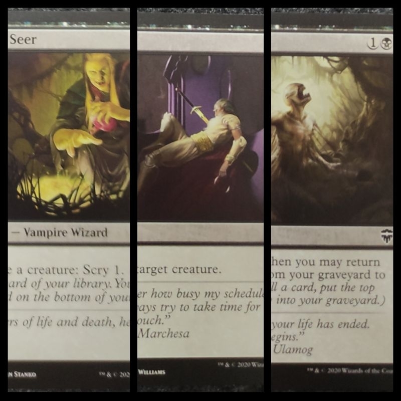 Magic The Gathering Viscera Seer, Corpse Churn, Murder Commander